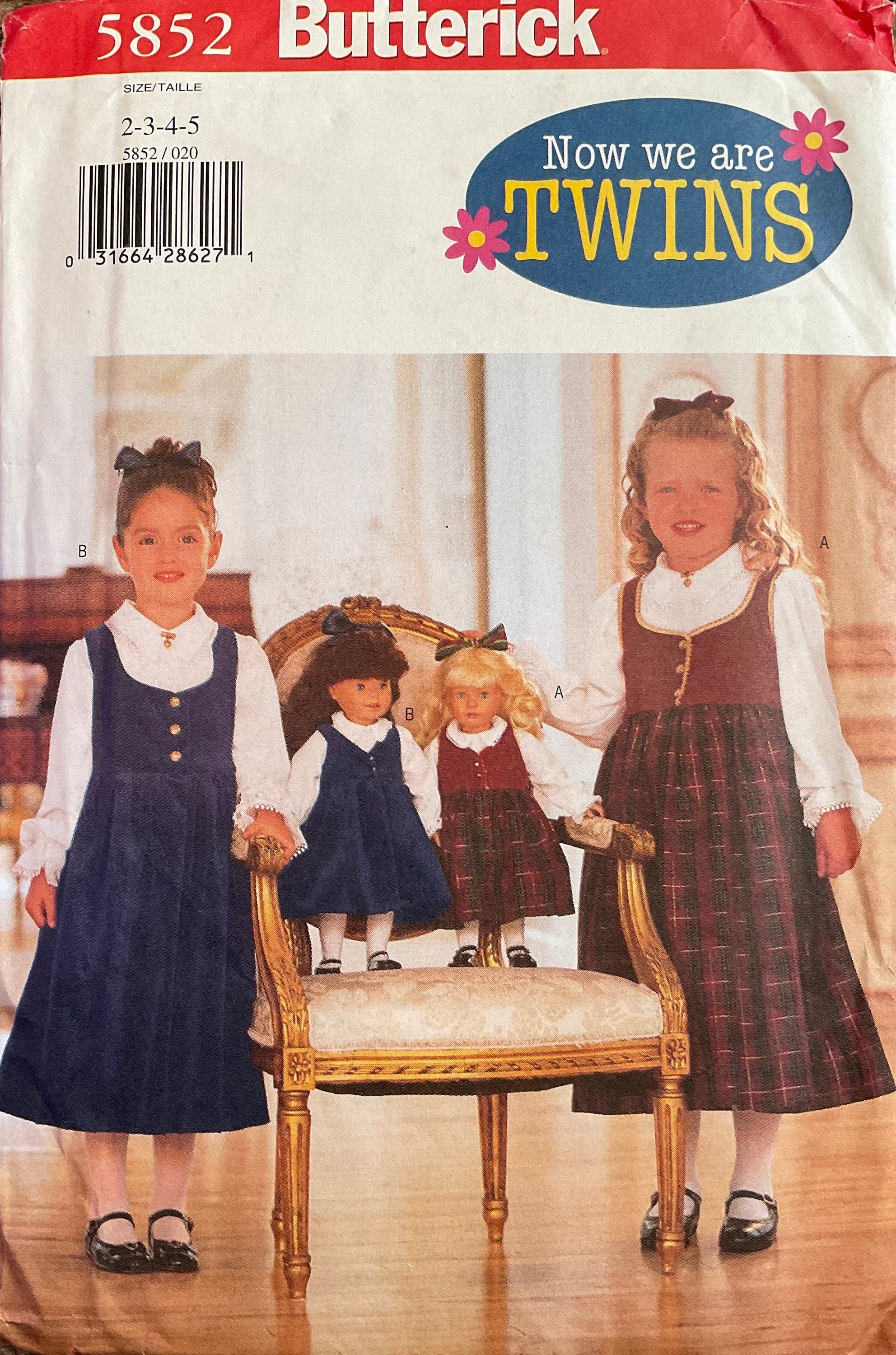 Butterick 5852 Sewing Pattern (Vintage) UNCUT