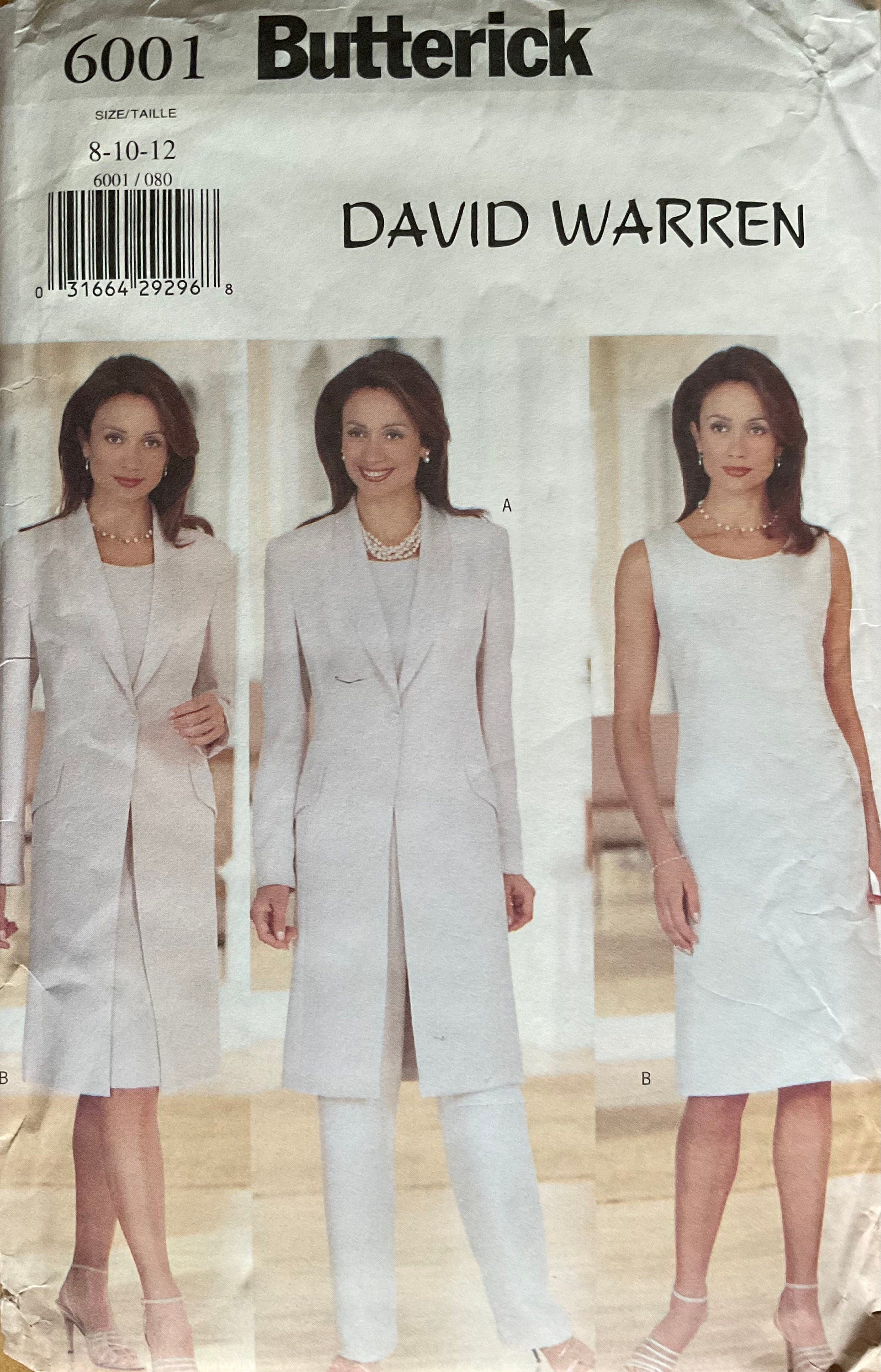 Butterick 6001 Sewing Pattern (Vintage) UNCUT