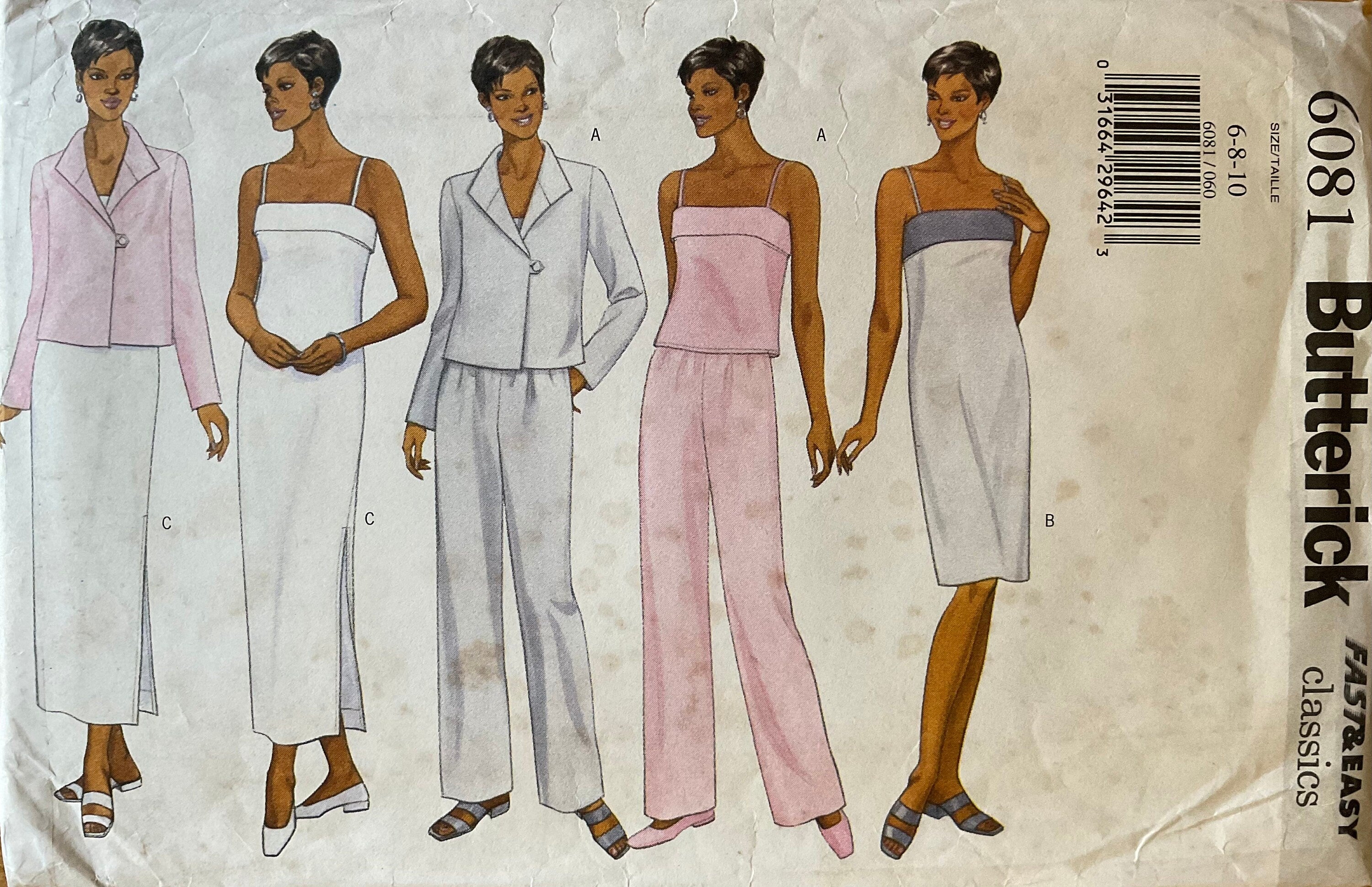 Butterick 6081 Sewing Pattern (Vintage) UNCUT