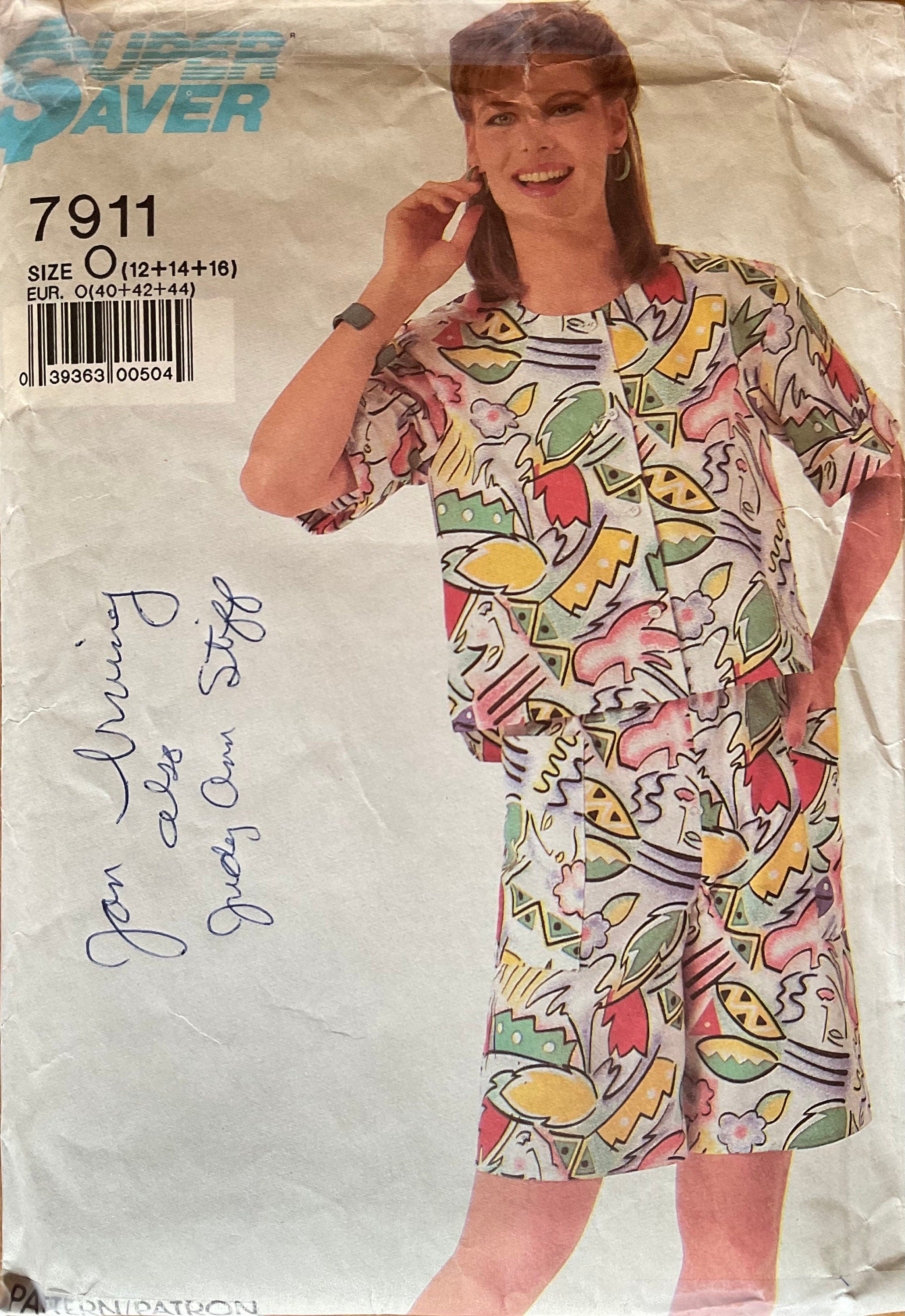 Super Saver 7911 Sewing Pattern (Vintage) CUT