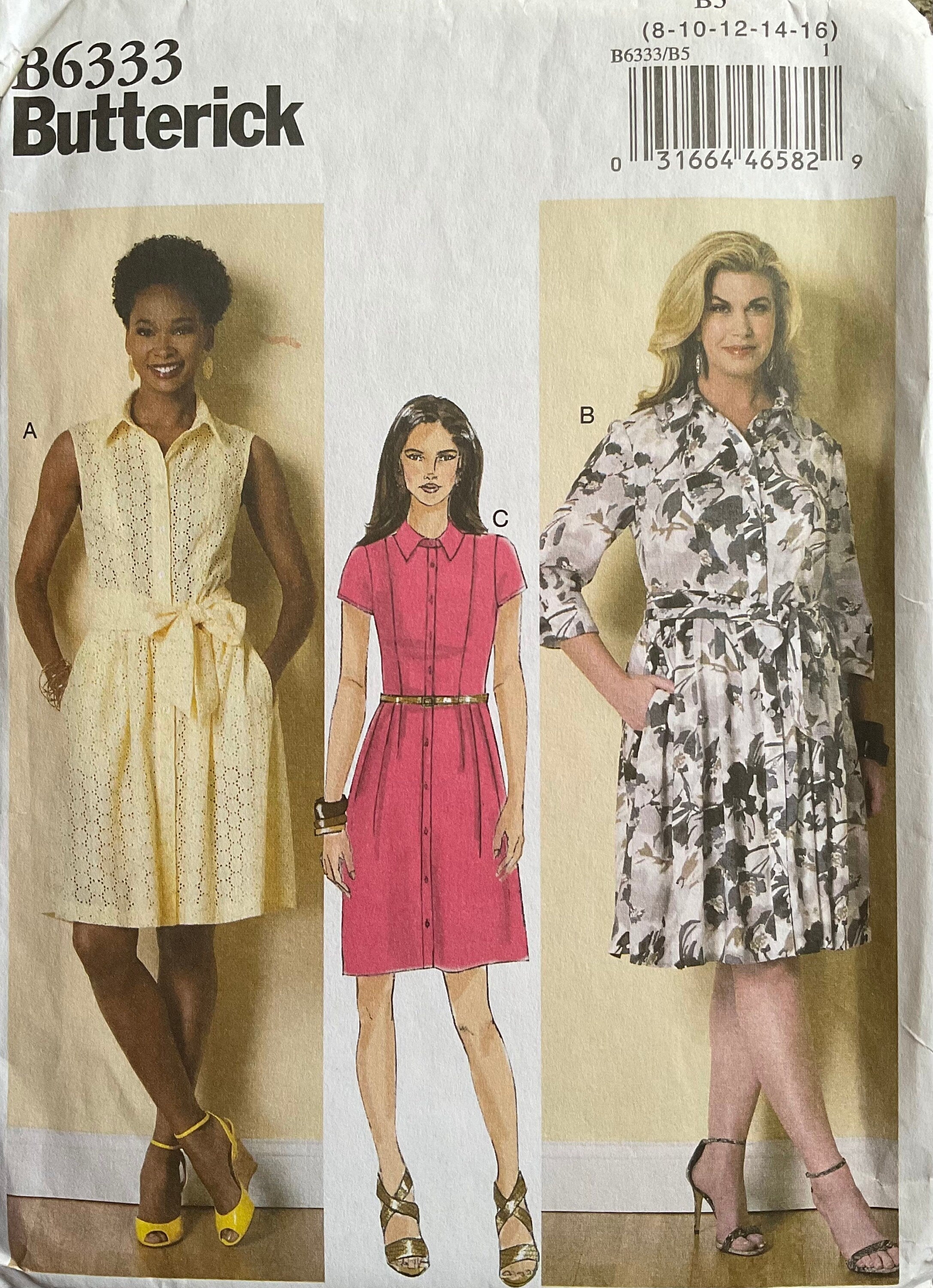 Butterick 6333 Sewing Pattern (Vintage) UNCUT