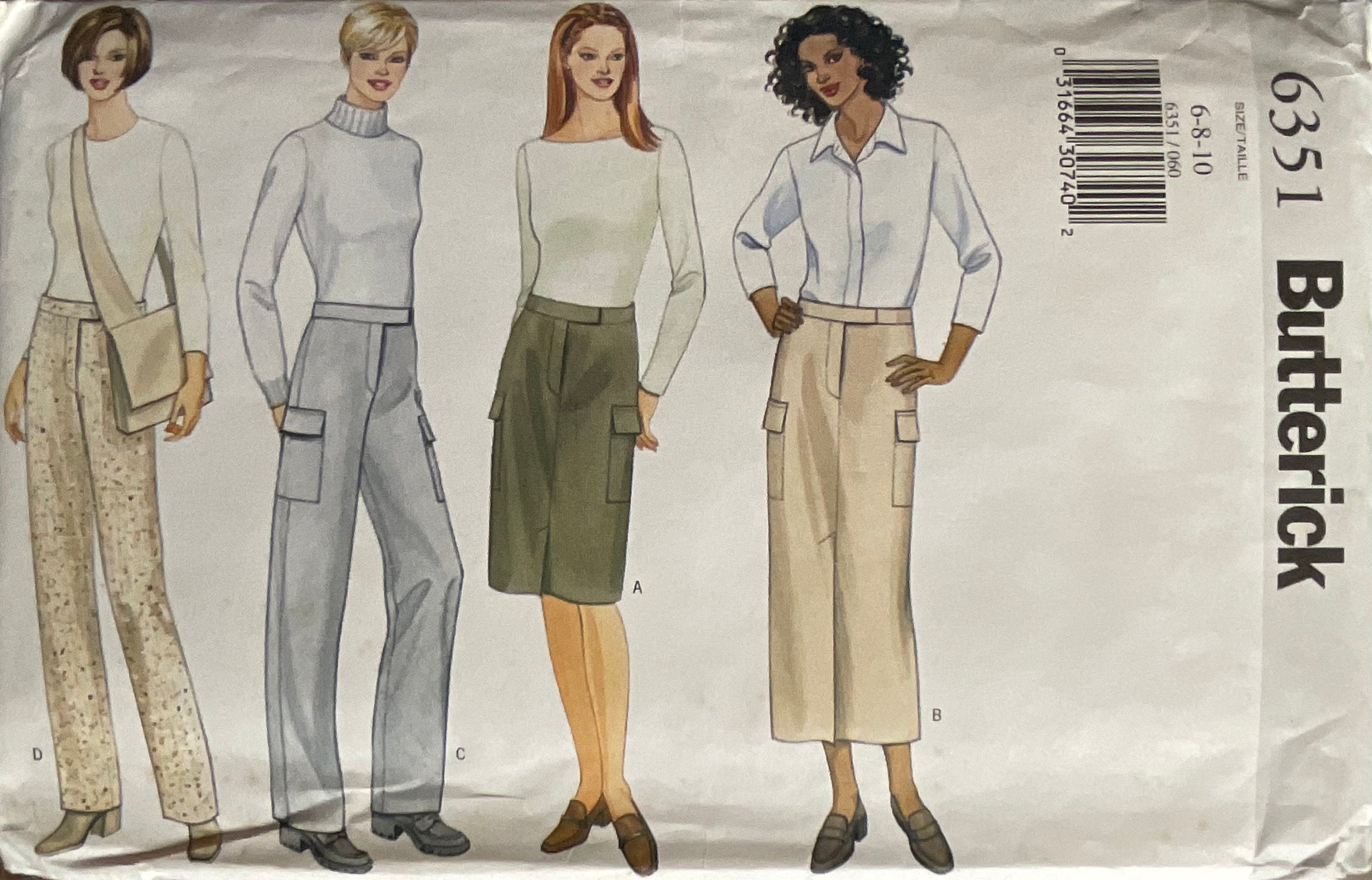 Butterick 6351 Sewing Pattern (Vintage) UNCUT