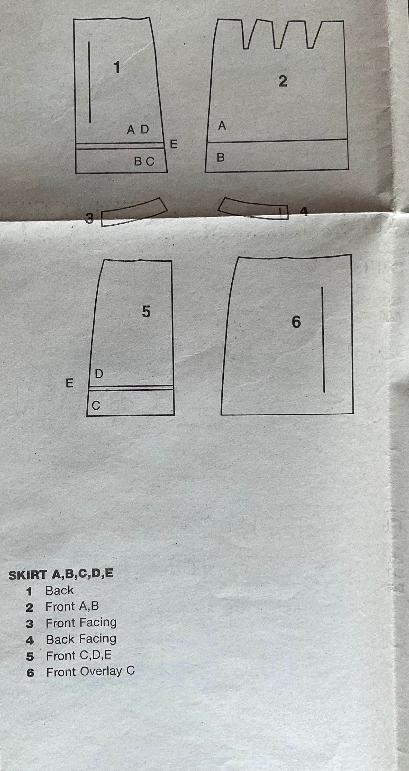 Butterick 6794 Sewing Pattern (Vintage) CUT