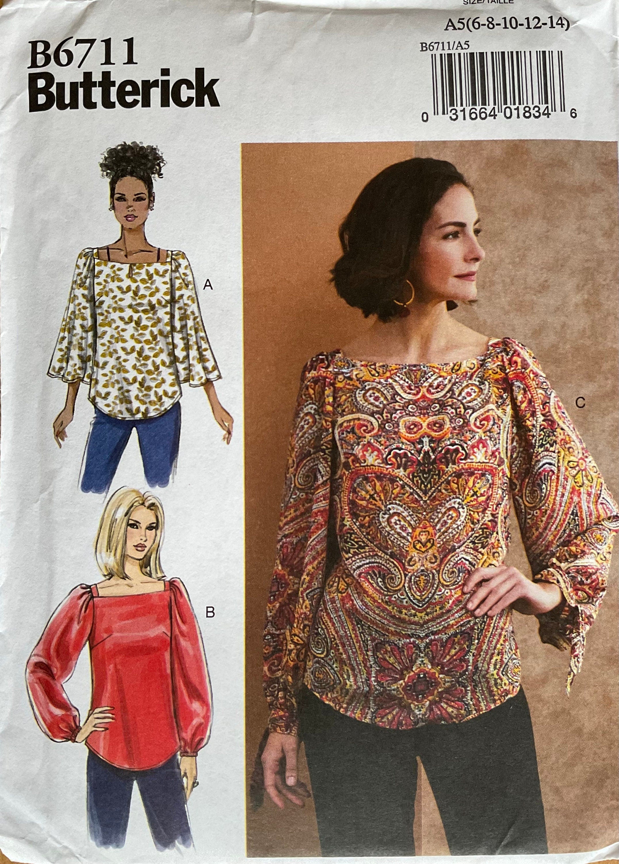 Butterick 6711 Sewing Pattern (Vintage) UNCUT