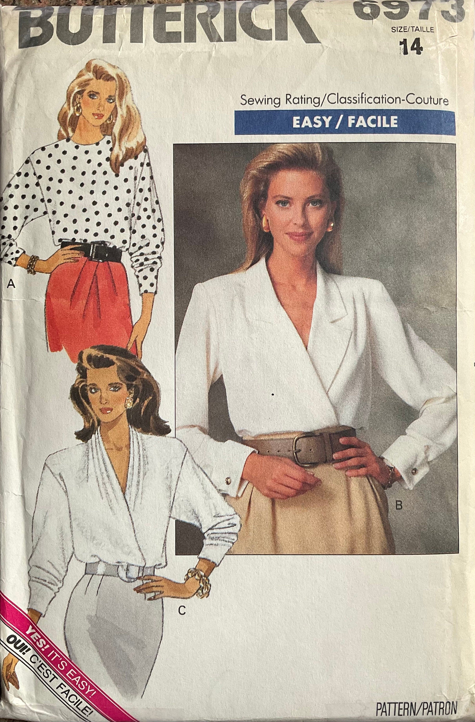 Butterick 6973 Sewing Pattern (Vintage) UNCUT