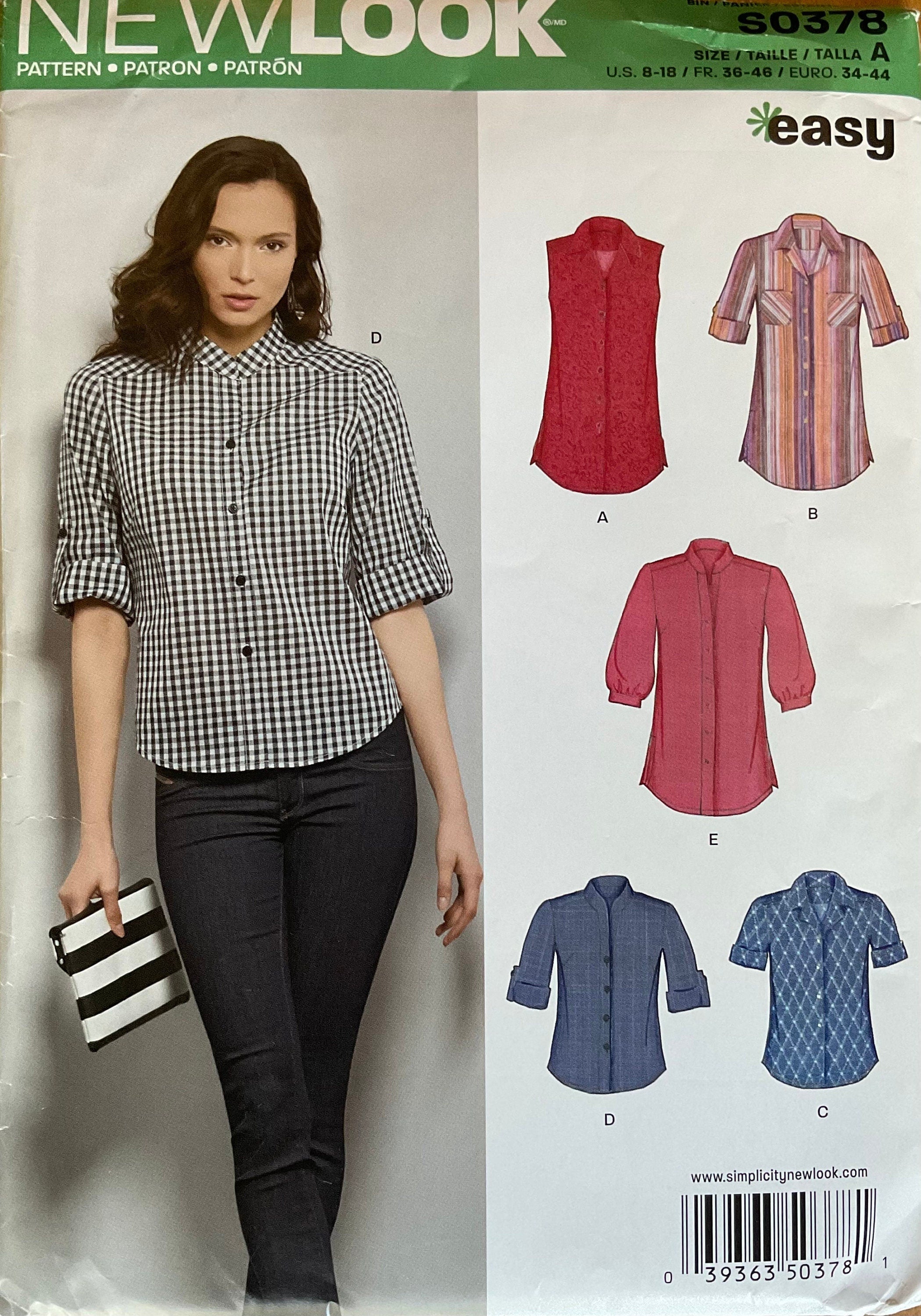 New Look 6394 Sewing Pattern (Vintage) UNCUT