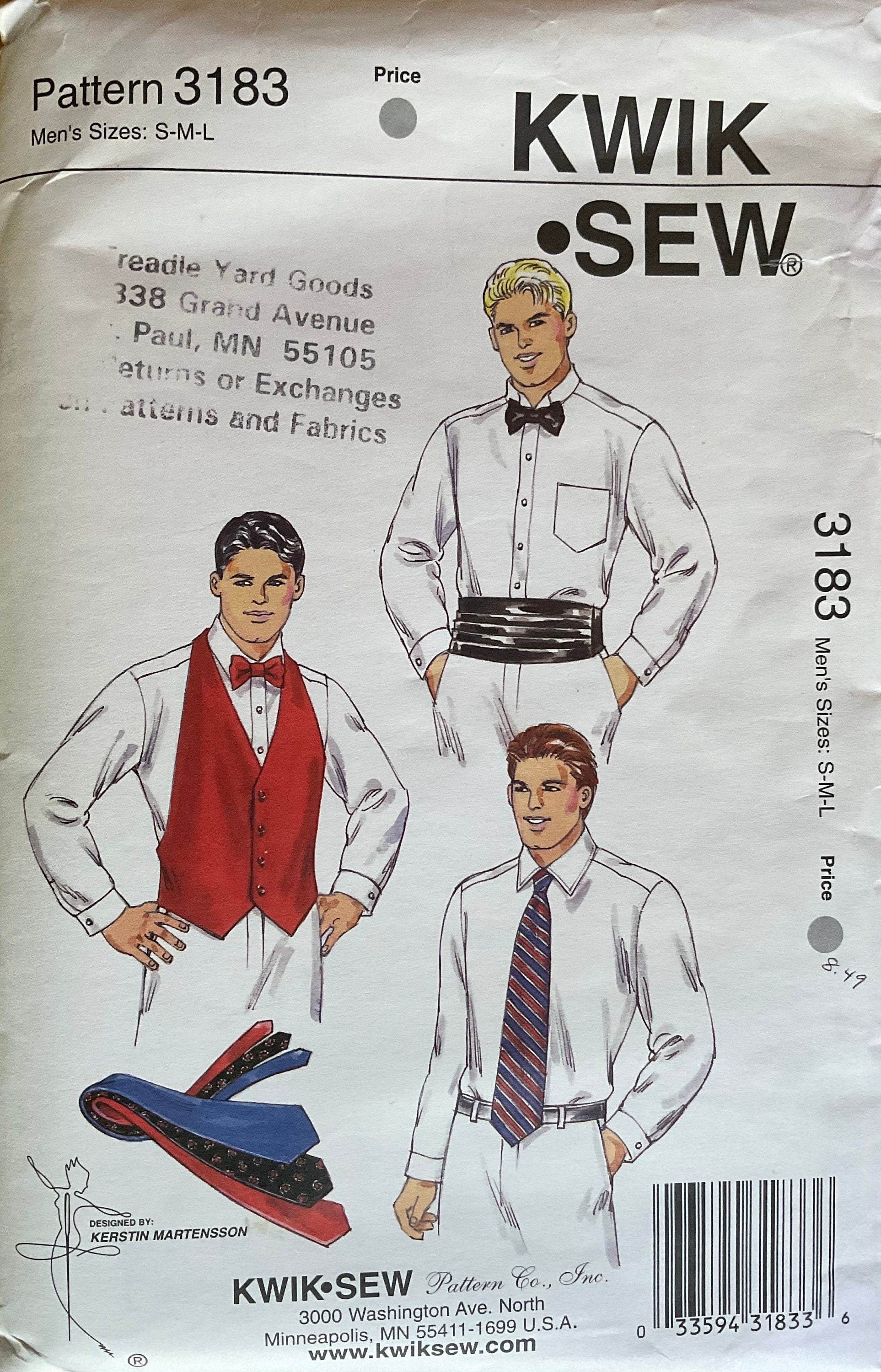 Kwik Sew 3183 Sewing Pattern (Vintage) CUT