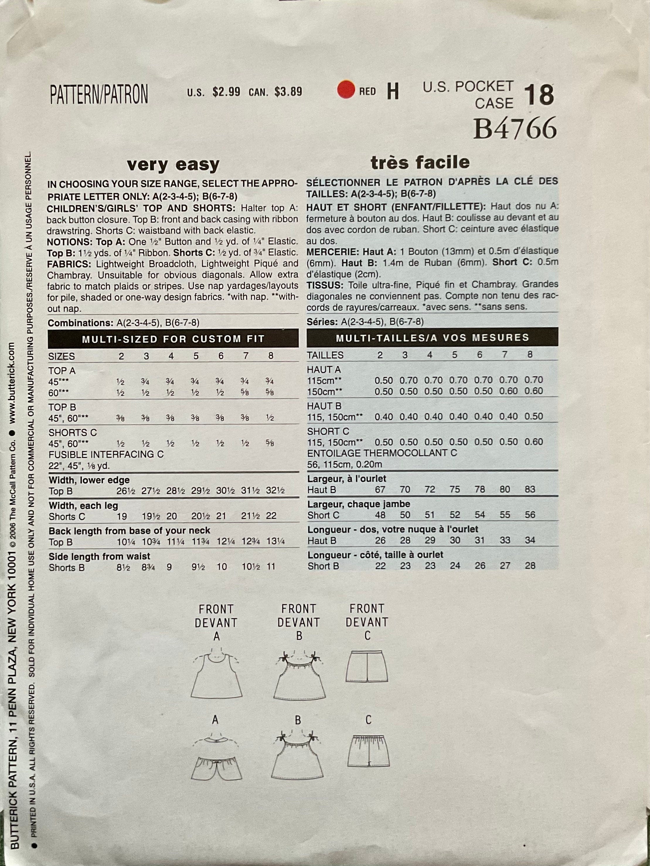 See & Sew 4766 Sewing Pattern Vintage) CUT