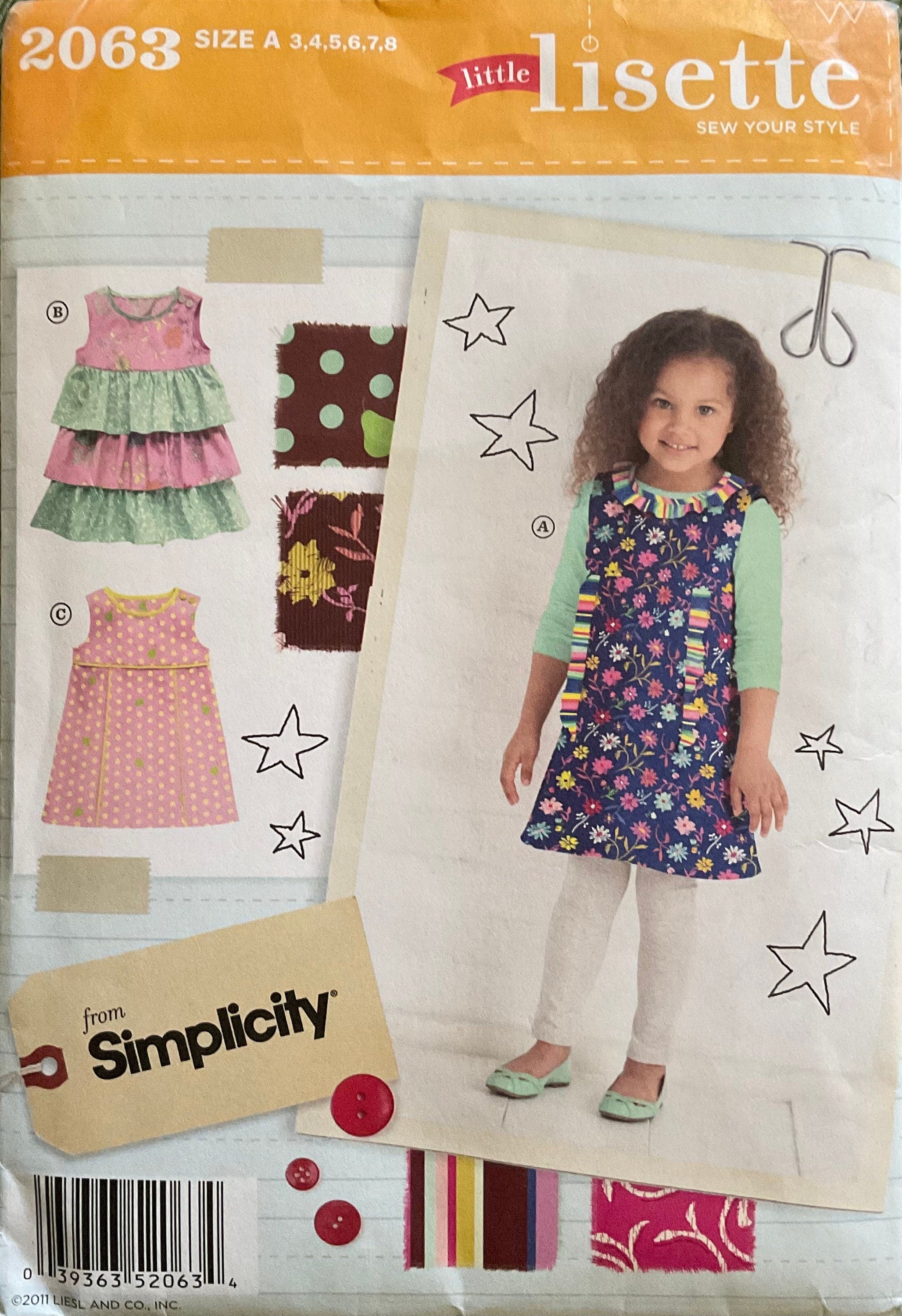 Simplicity 2063 Sewing Pattern CUT
