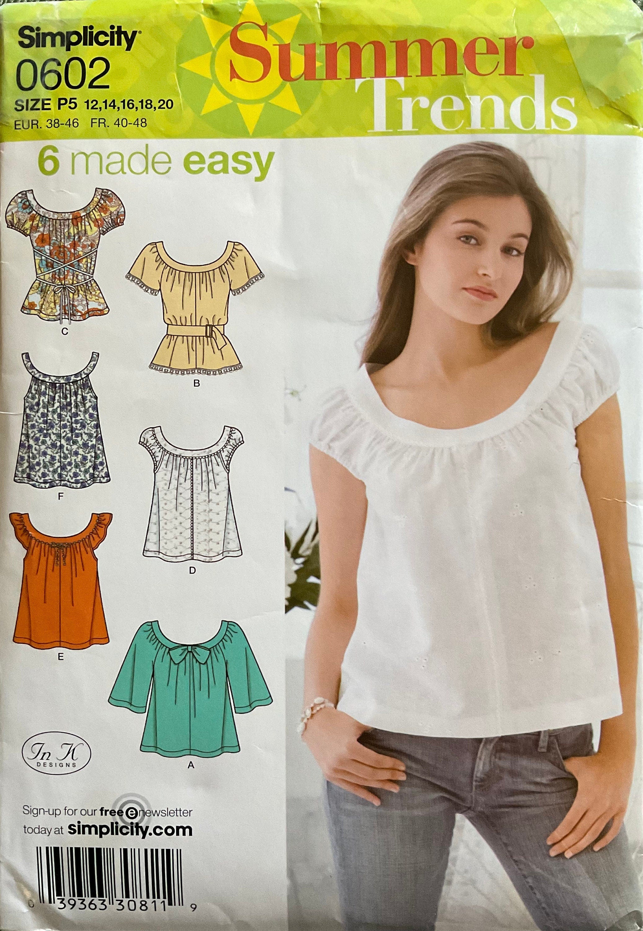 Simplicity 3751 Sewing Pattern CUT