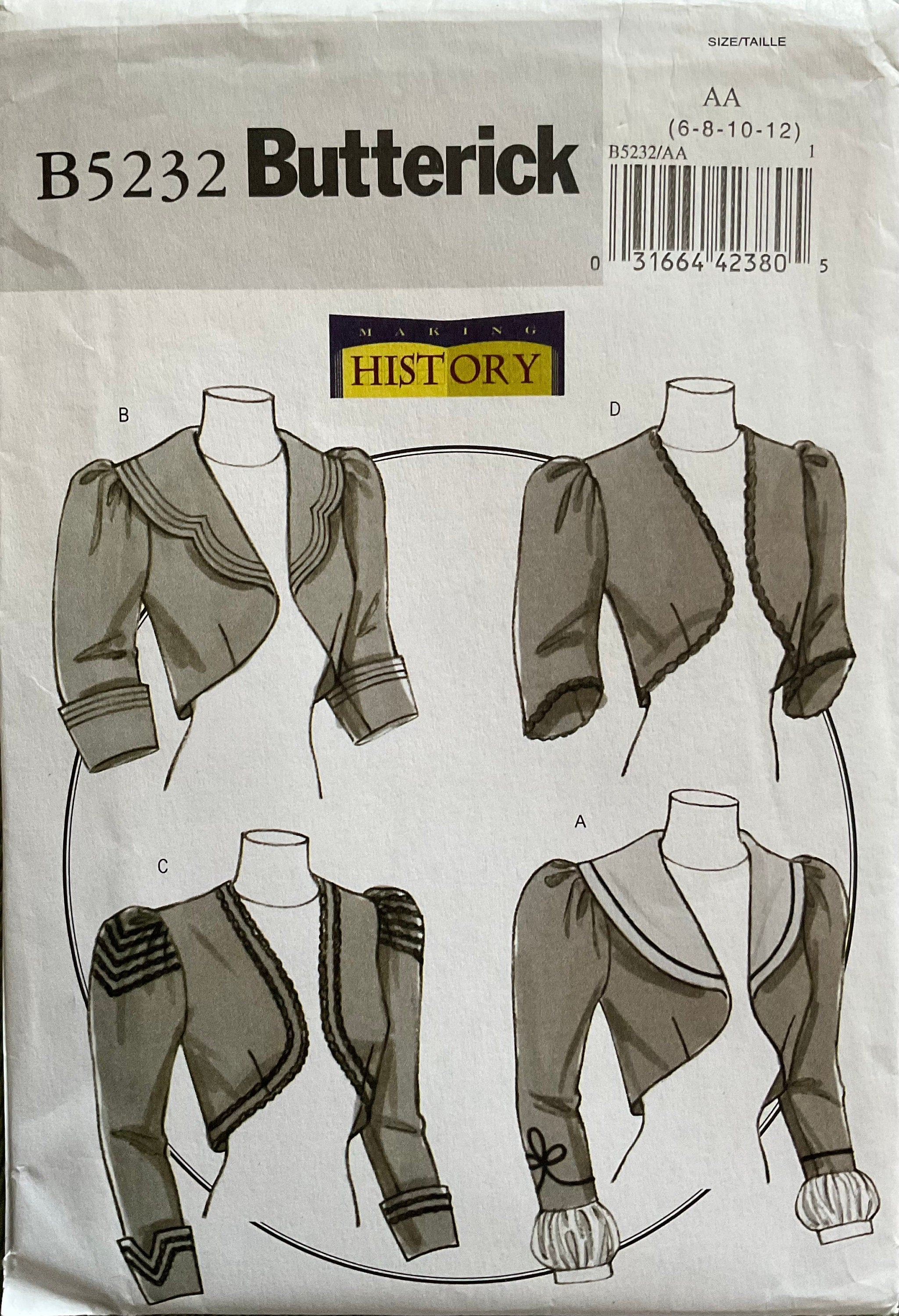 Butterick 5232 Sewing Pattern (Vintage) UNCUT
