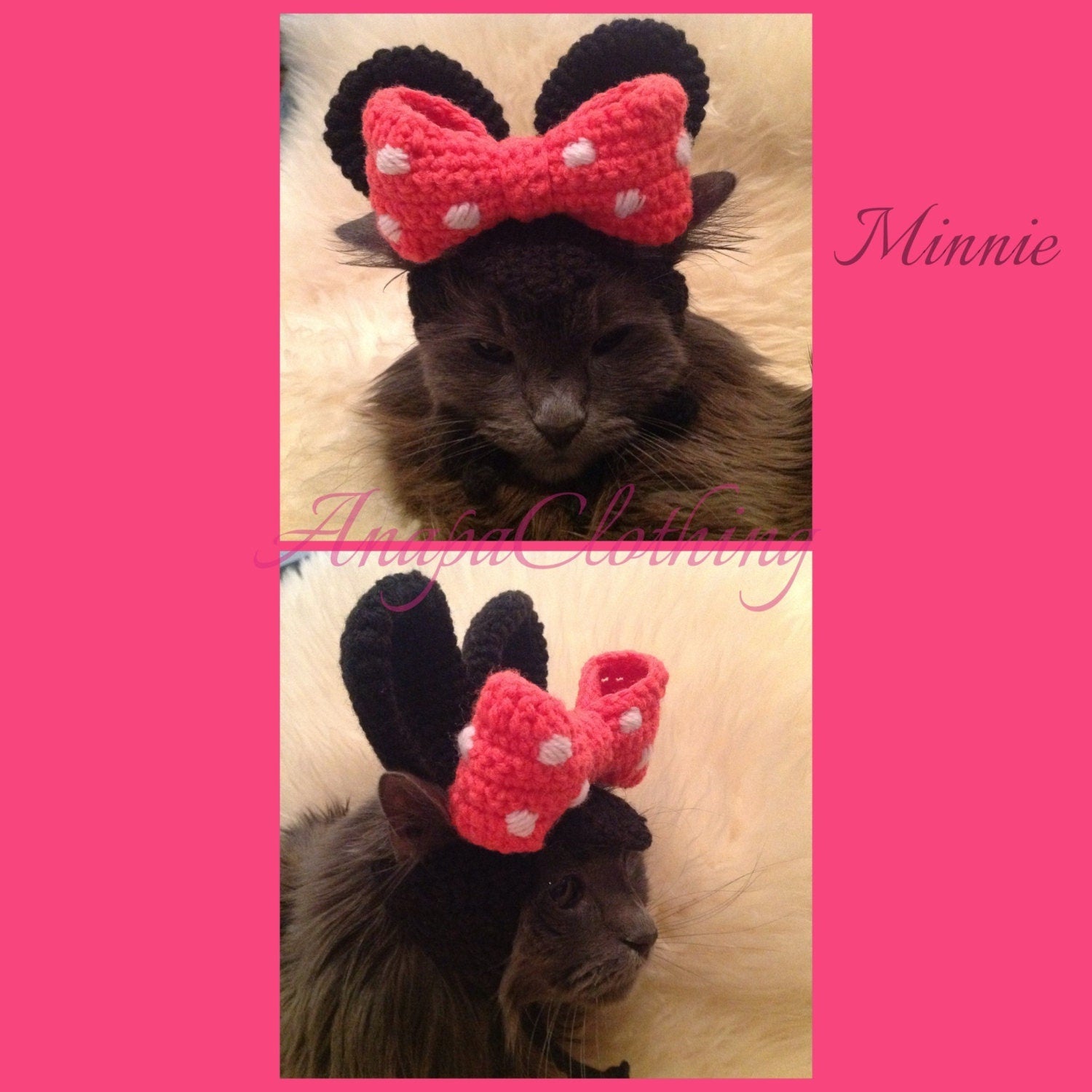Cat/Dog Wig "Mickey" or "Minnie"