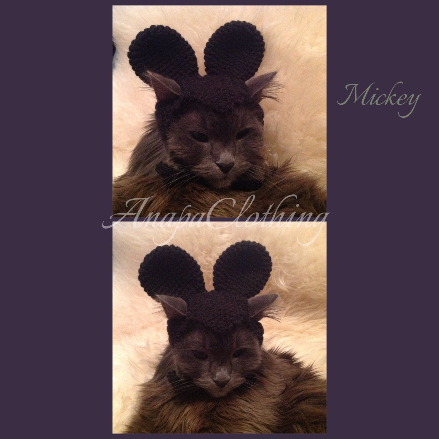 Cat/Dog Wig "Mickey" or "Minnie"