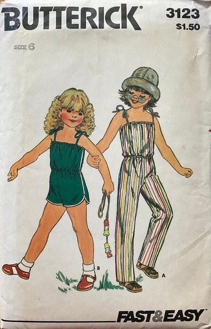 Butterick 3123 Sewing Pattern (Vintage) UNCUT