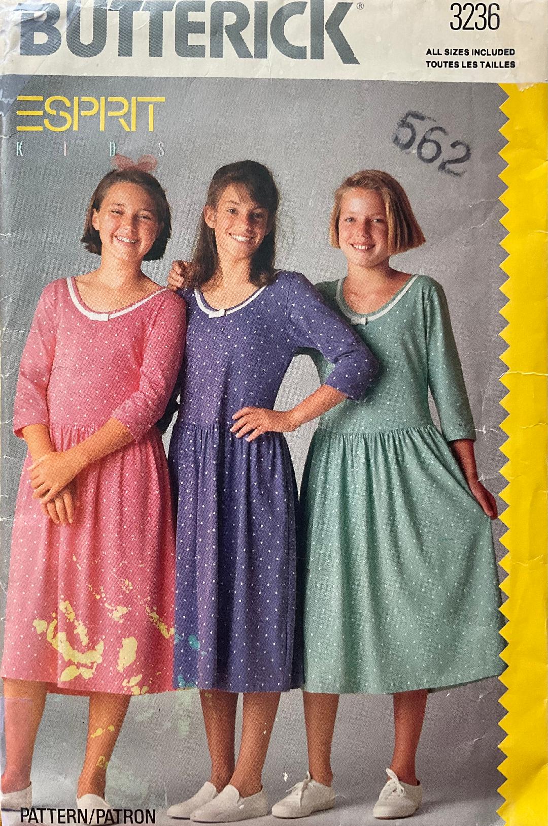 Butterick 3236 Sewing Pattern (Vintage) UNCUT
