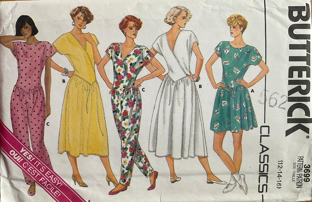 Butterick 3699 Sewing Pattern (Vintage) UNCUT