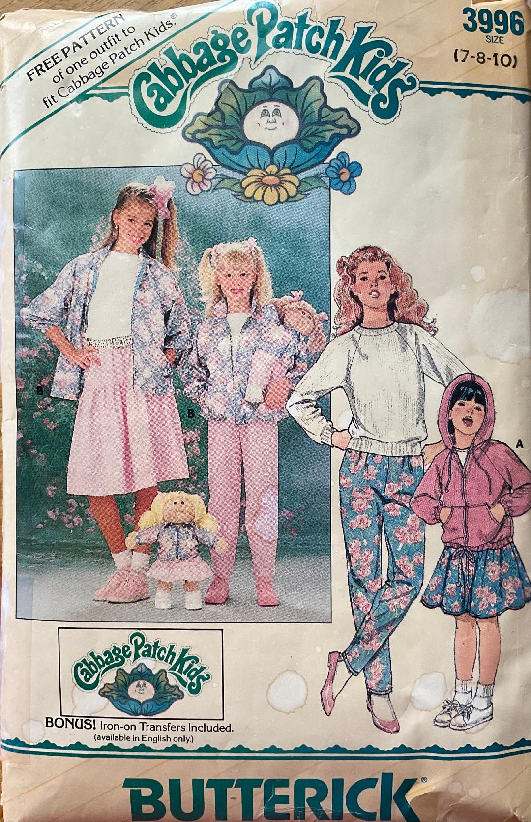 Butterick 3996 Sewing Pattern (Vintage) CUT