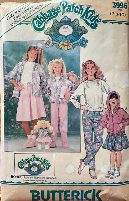 Butterick 3996 Sewing Pattern (Vintage) CUT