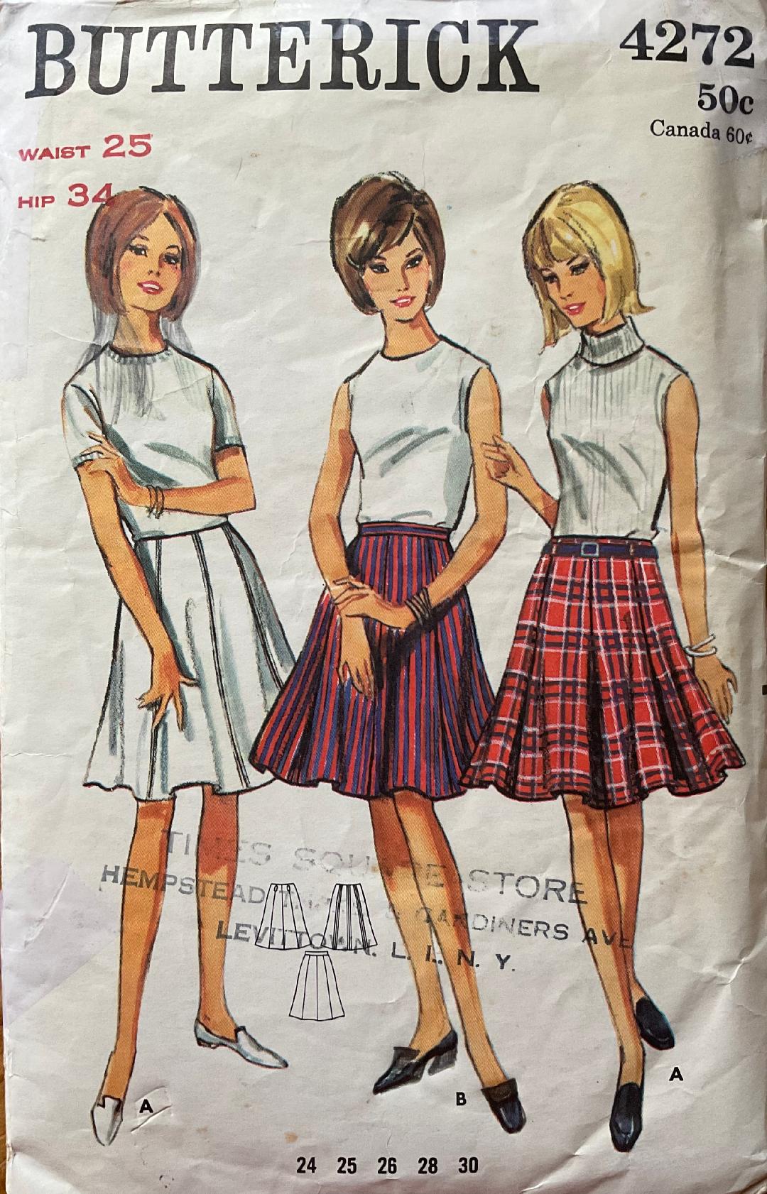 Butterick 4272 Sewing Pattern (Vintage) CUT