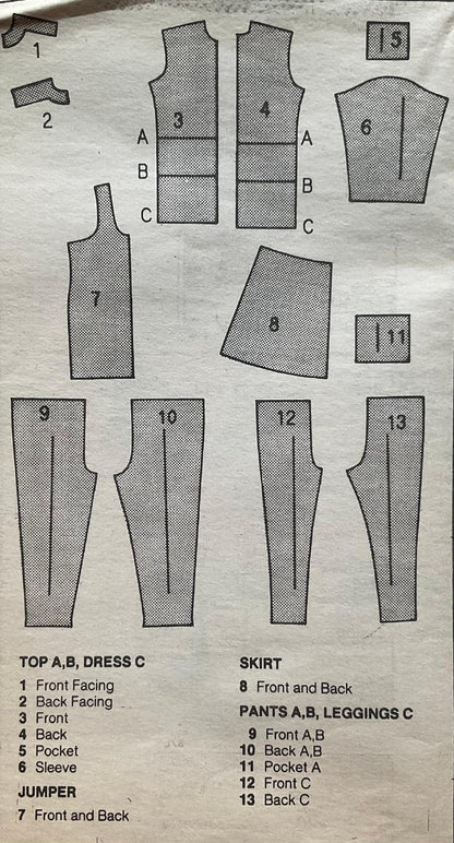 Butterick 4411 Sewing Pattern (Vintage) CUT