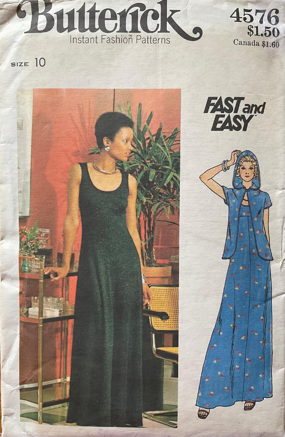Butterick 4576 Sewing Pattern (Vintage) UNCUT