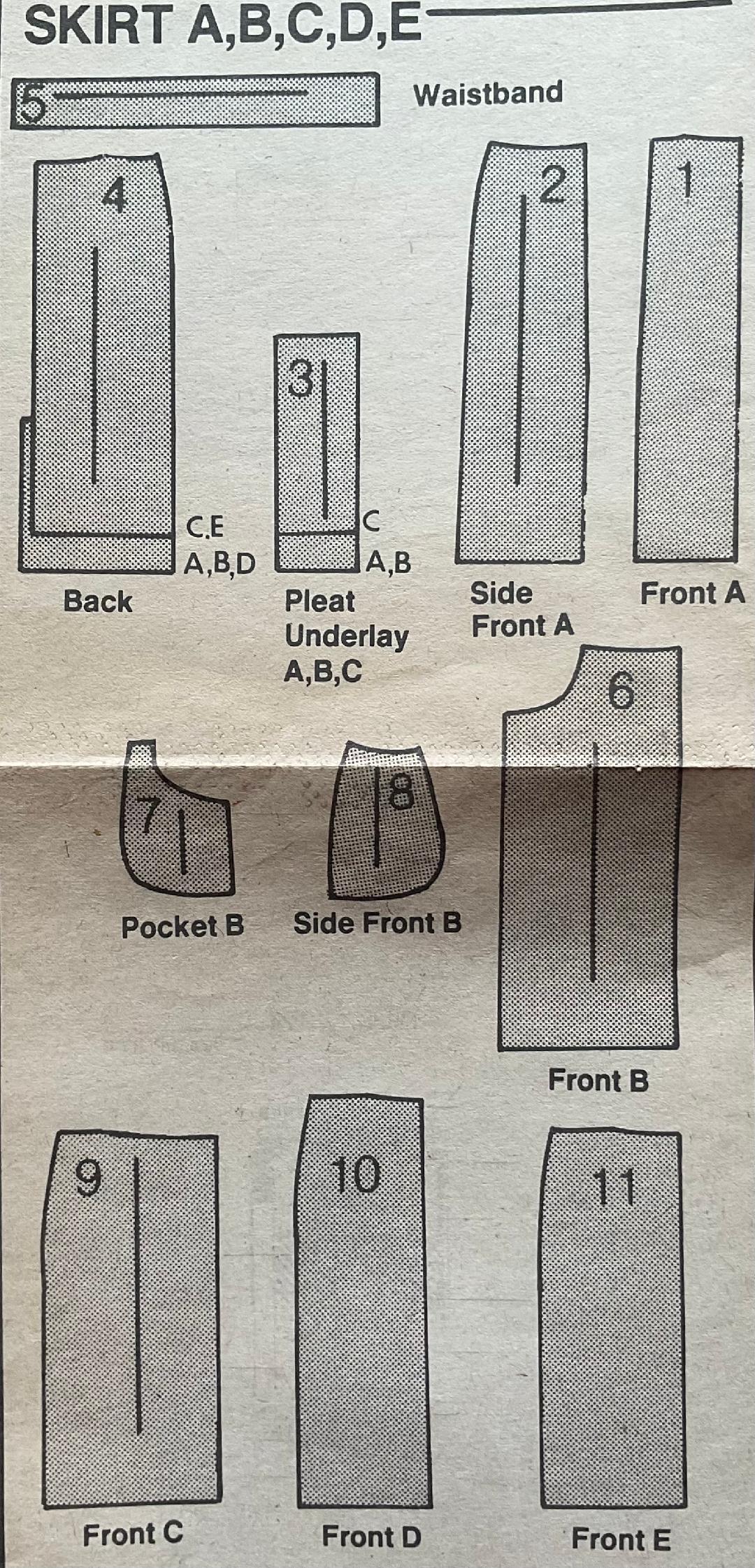 Butterick 4645 Sewing Pattern (Vintage) CUT