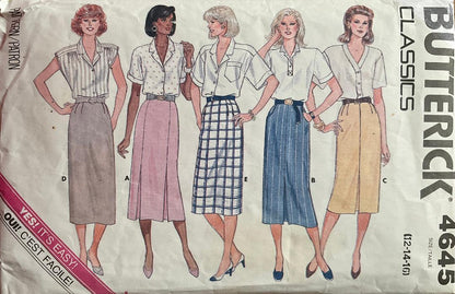 Butterick 4645 Sewing Pattern (Vintage) CUT