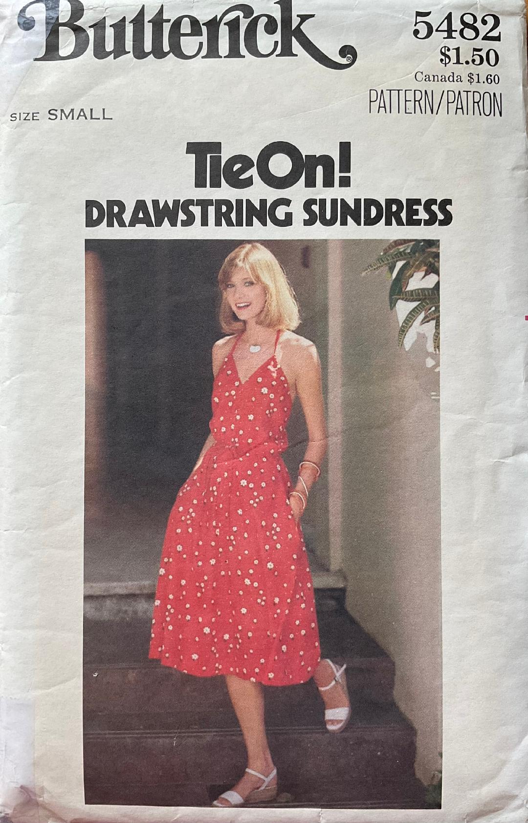Butterick 5482 Sewing Pattern (Vintage) CUT