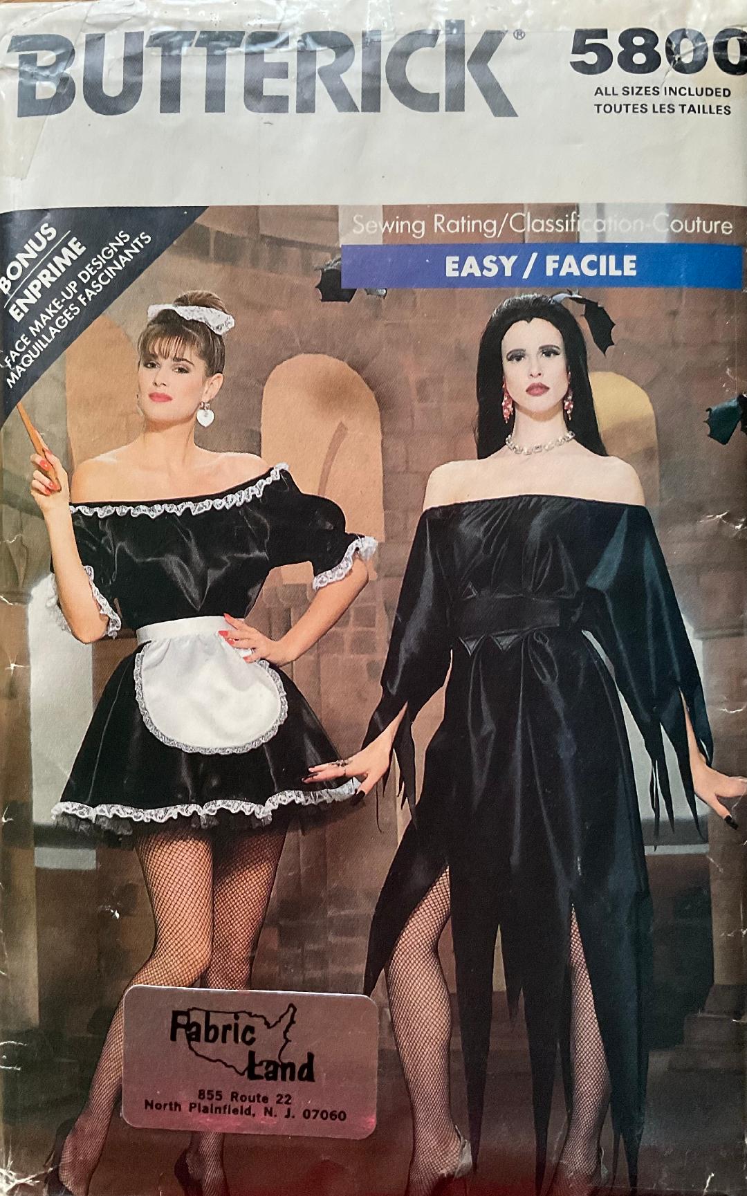 Butterick 5800 Sewing Pattern (Vintage) CUT