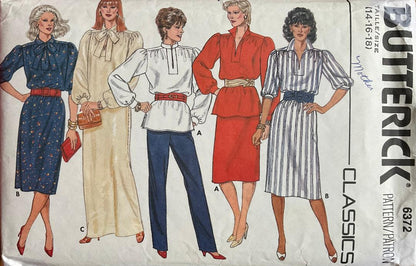 Butterick 6372 Sewing Pattern (Vintage) CUT