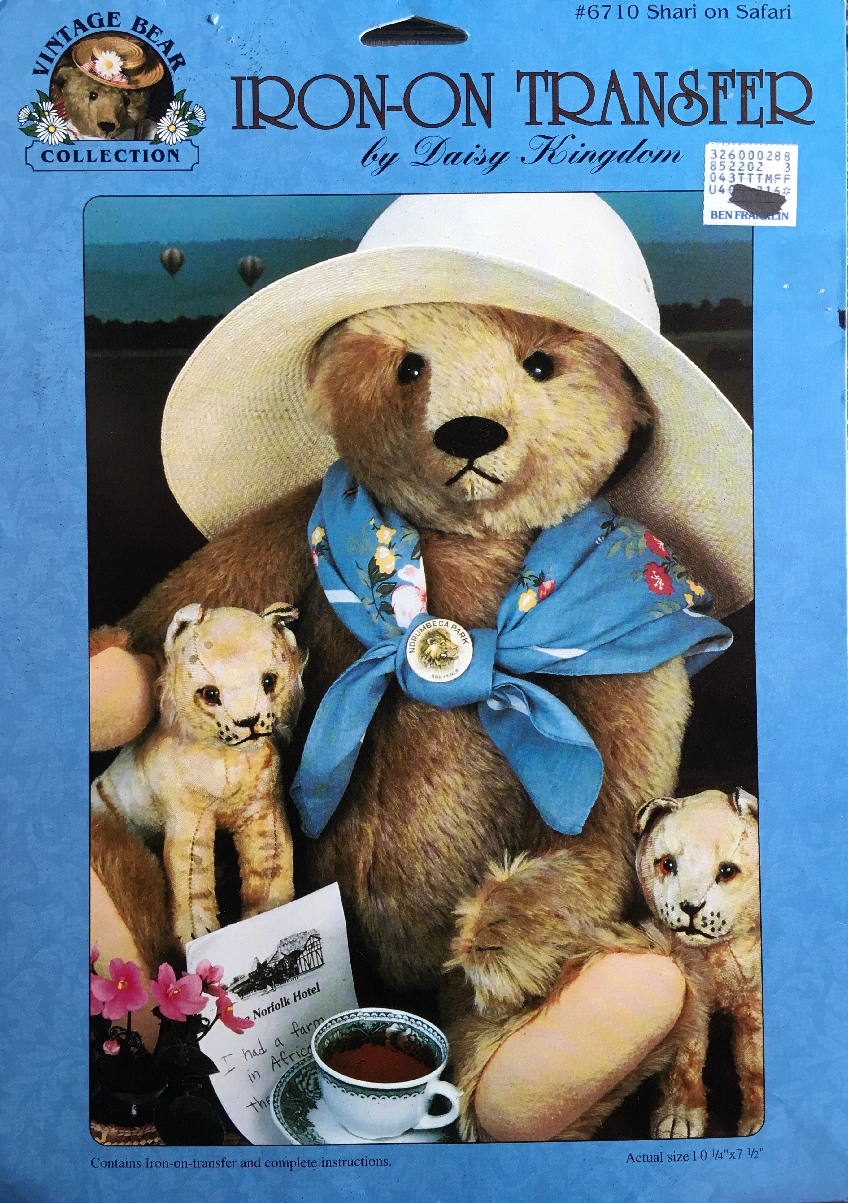 Daisy Kingdom Iron-On Transfer (Vintage) UNCUT