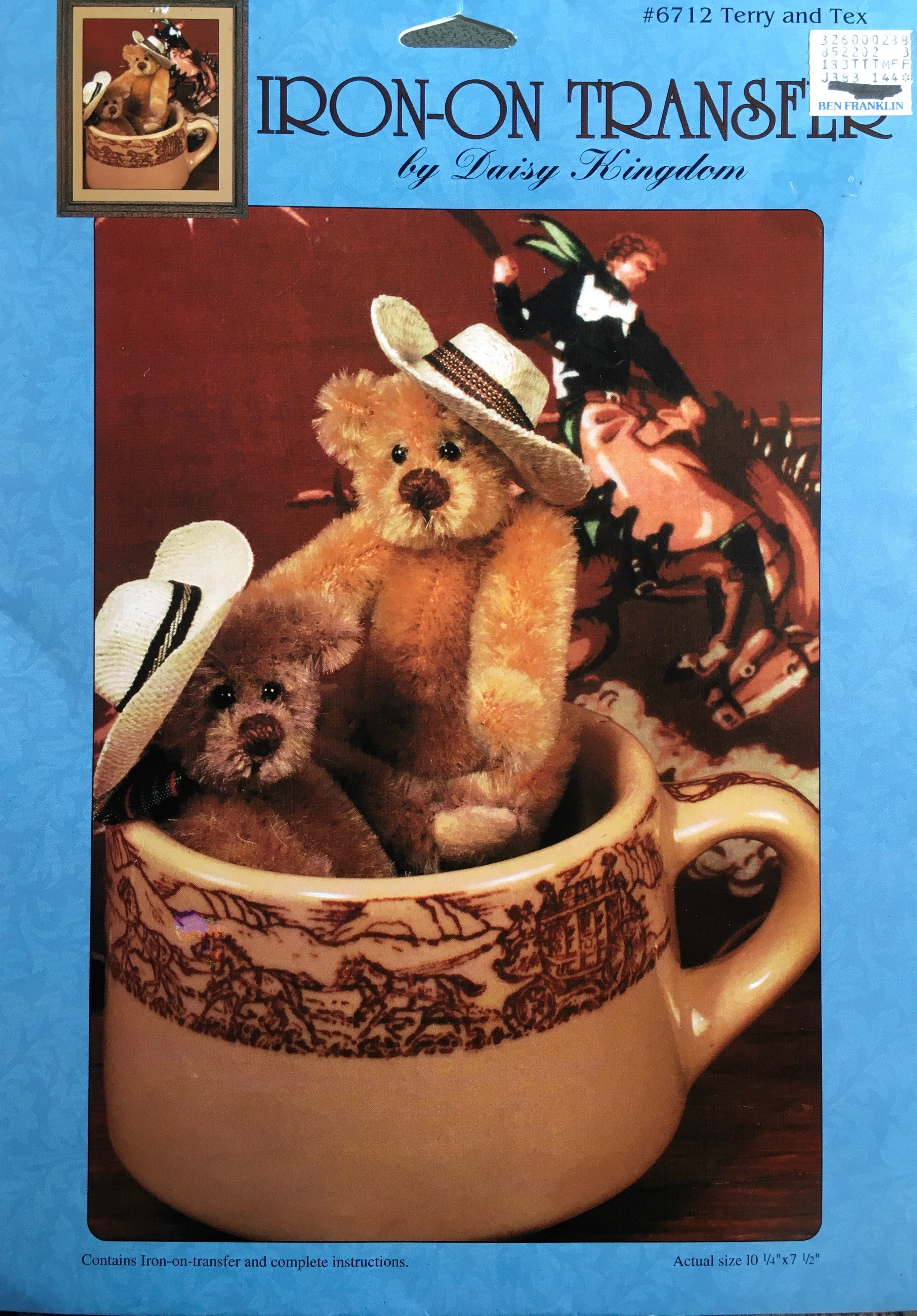 Daisy Kingdom Iron-On Transfer (Vintage) UNCUT
