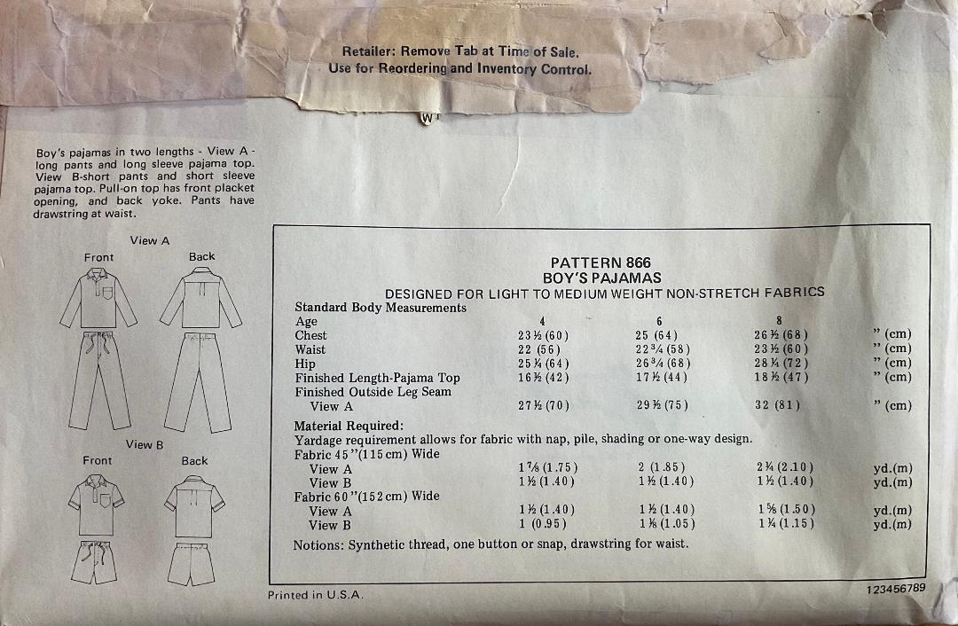 Kwik Sew 866 Sewing Pattern (Vintage) CUT