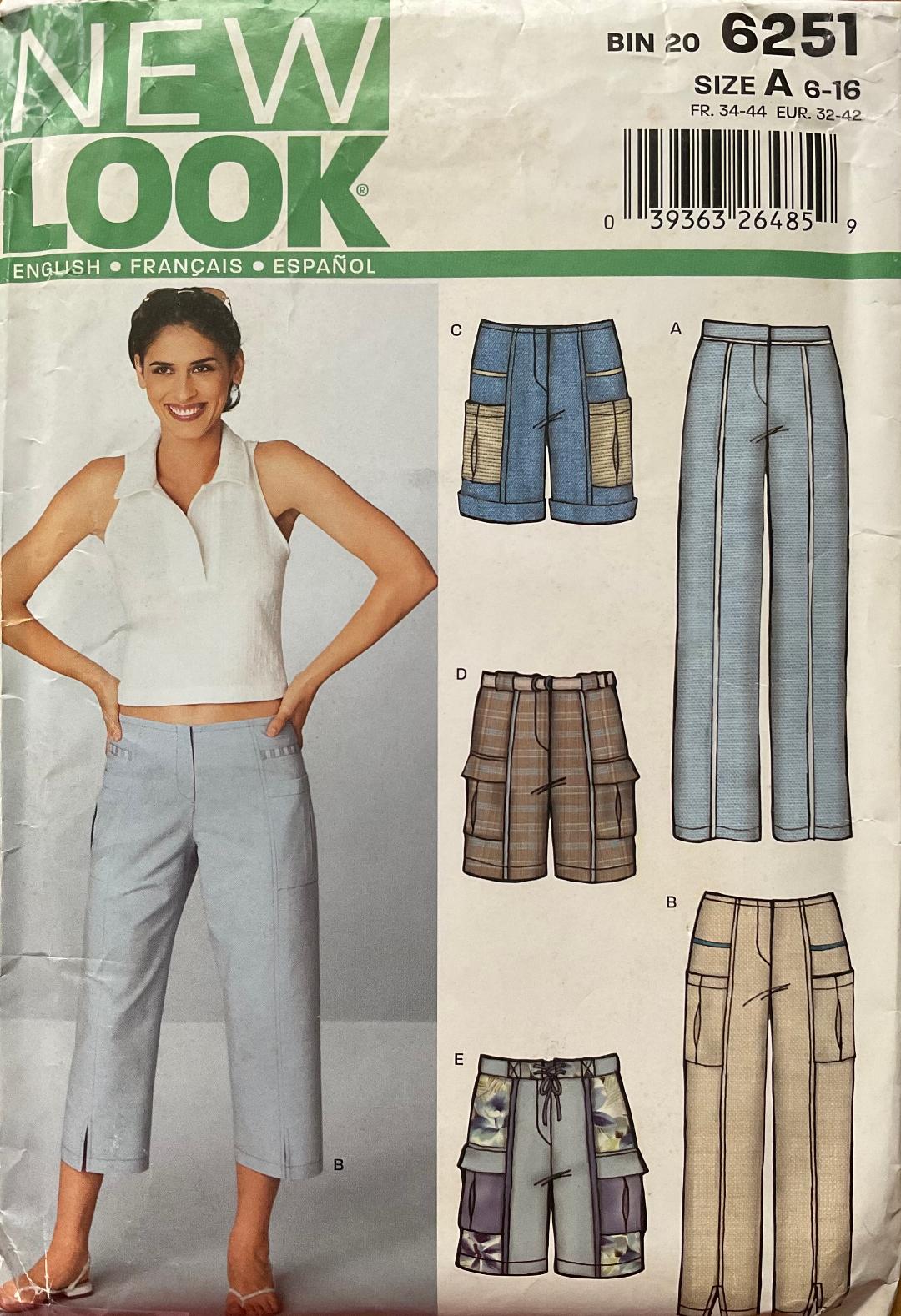 New Look 6251 Sewing Pattern (Vintage) UNCUT