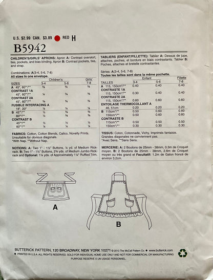 See &amp; Sew 5942 Sewing Pattern CUT