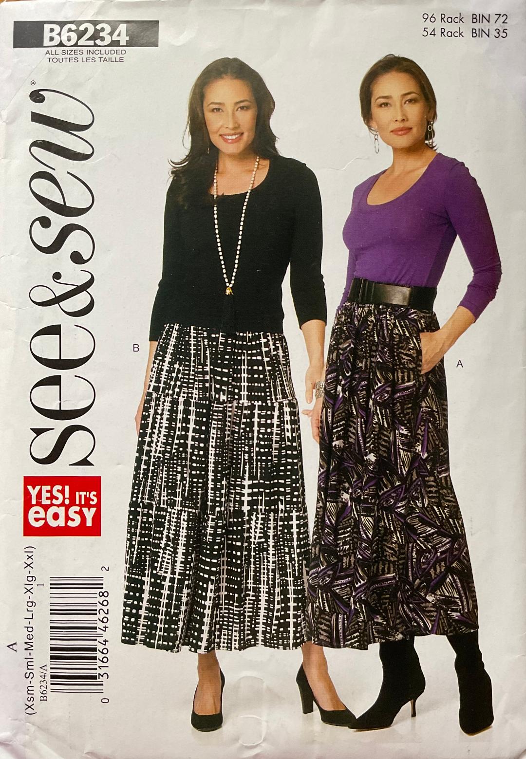 See &amp; Sew 6234 Sewing Pattern (Vintage) CUT