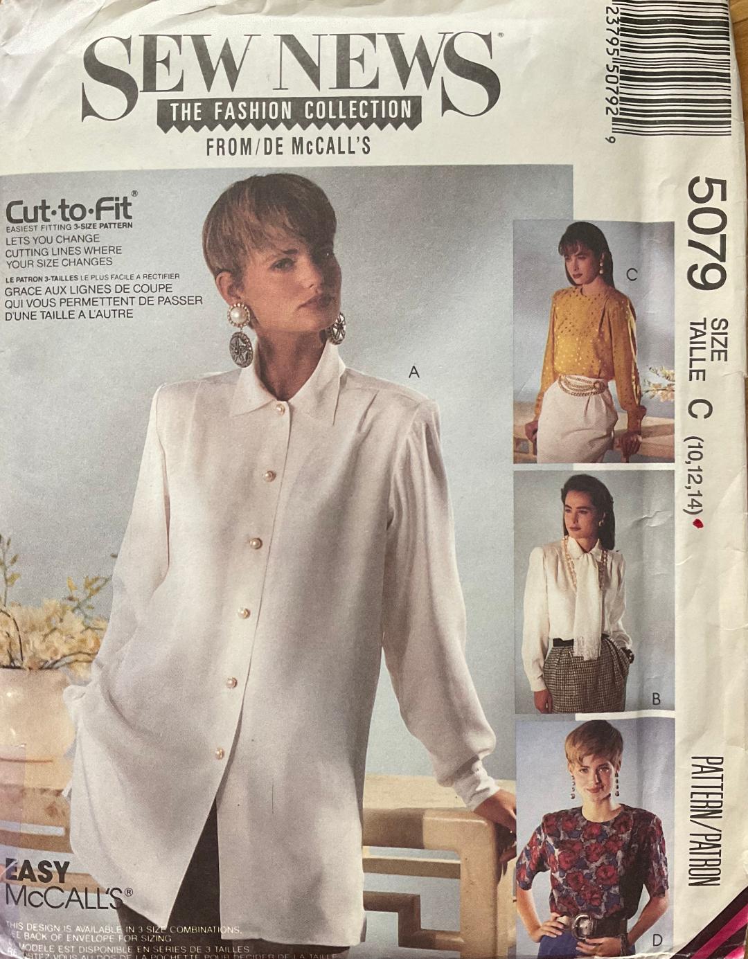 Sew News 5079 Sewing Pattern (Vintage) UNCUT