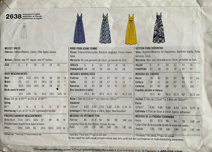 Simplicity 2638 Sewing Pattern (Vintage) UNCUT