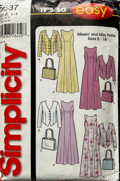 Simplicity 5637 Sewing Pattern (Vintage) UNCUT