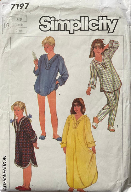 Simplicity 7197 Sewing Pattern (Vintage) CUT