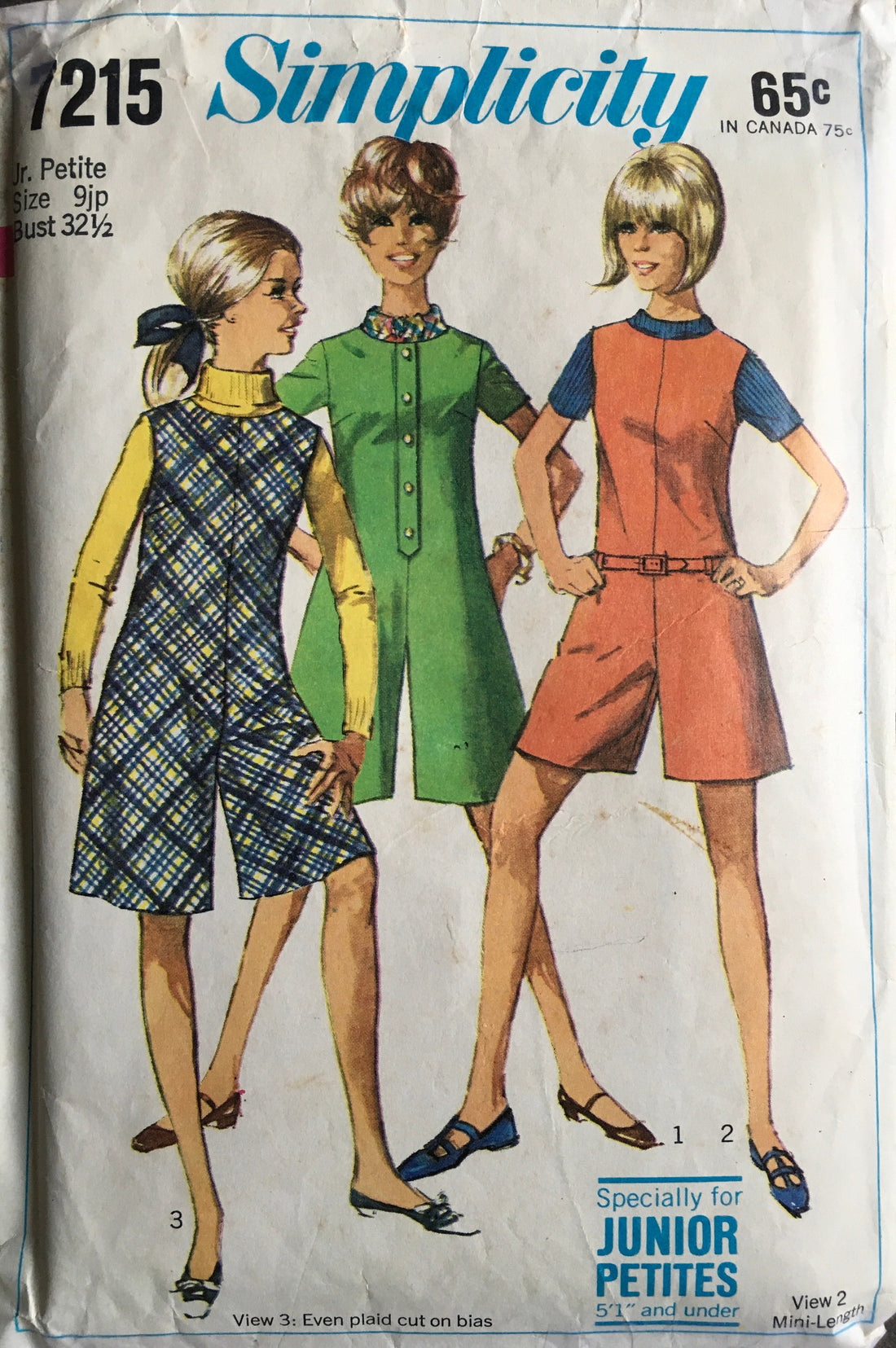Simplicity 7215 Sewing Pattern (Vintage) CUT