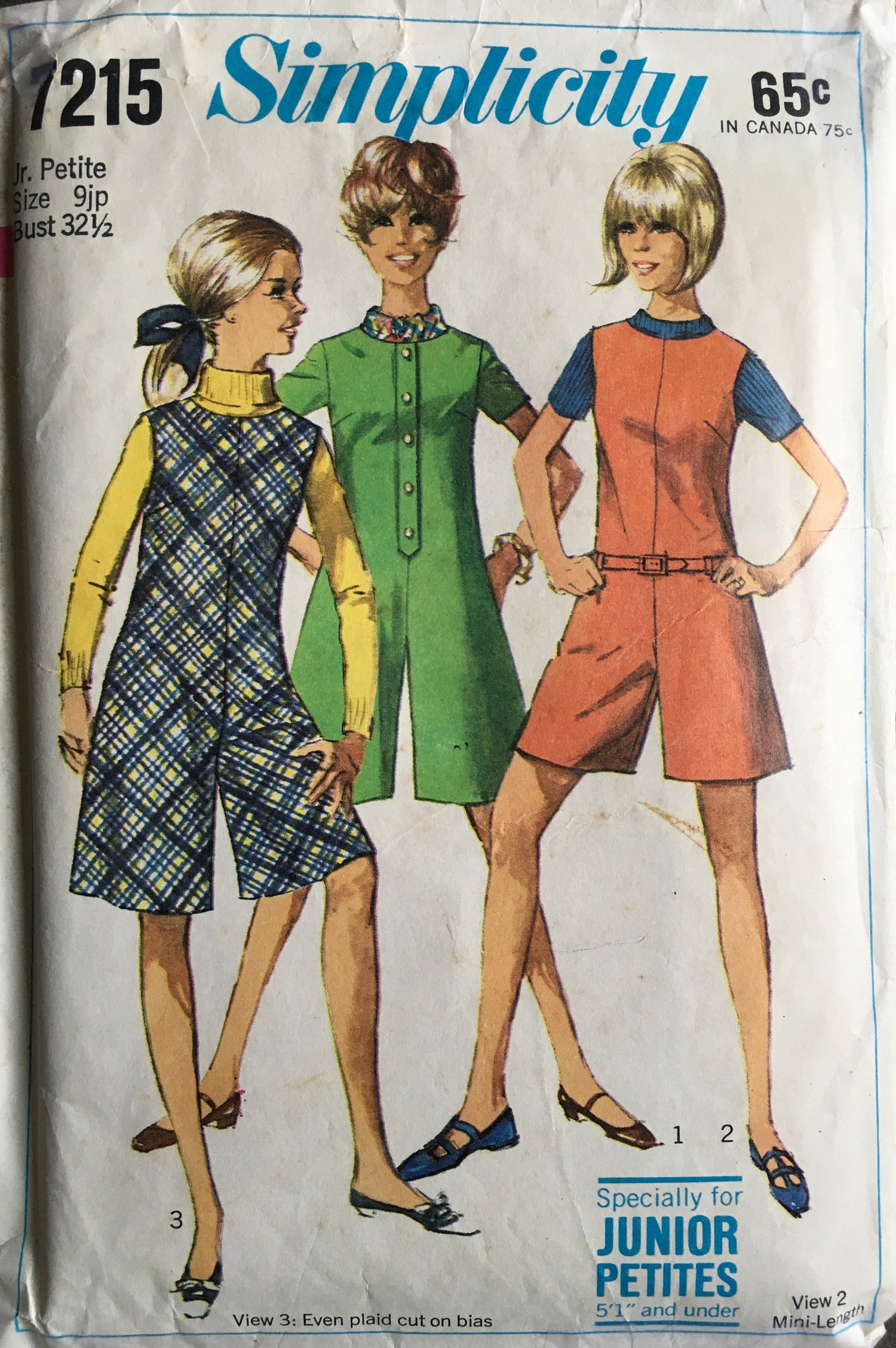 Simplicity 7215 Sewing Pattern (Vintage) CUT