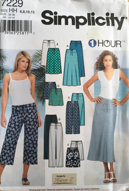 Simplicity 7229 Sewing Pattern (Vintage) UNCUT