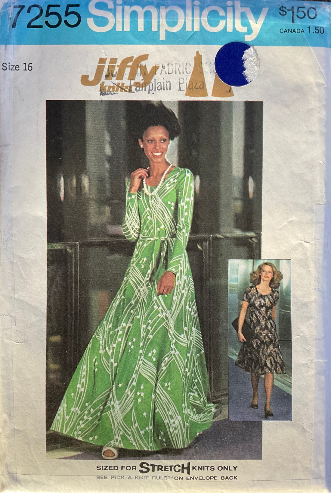 Simplicity 7255 Sewing Pattern (Vintage) UNCUT