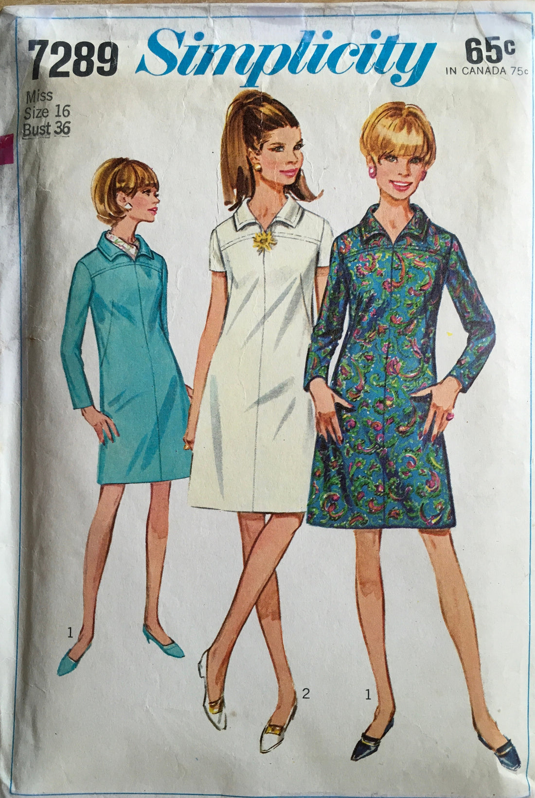 Simplicity 7289 Sewing Pattern (Vintage) CUT