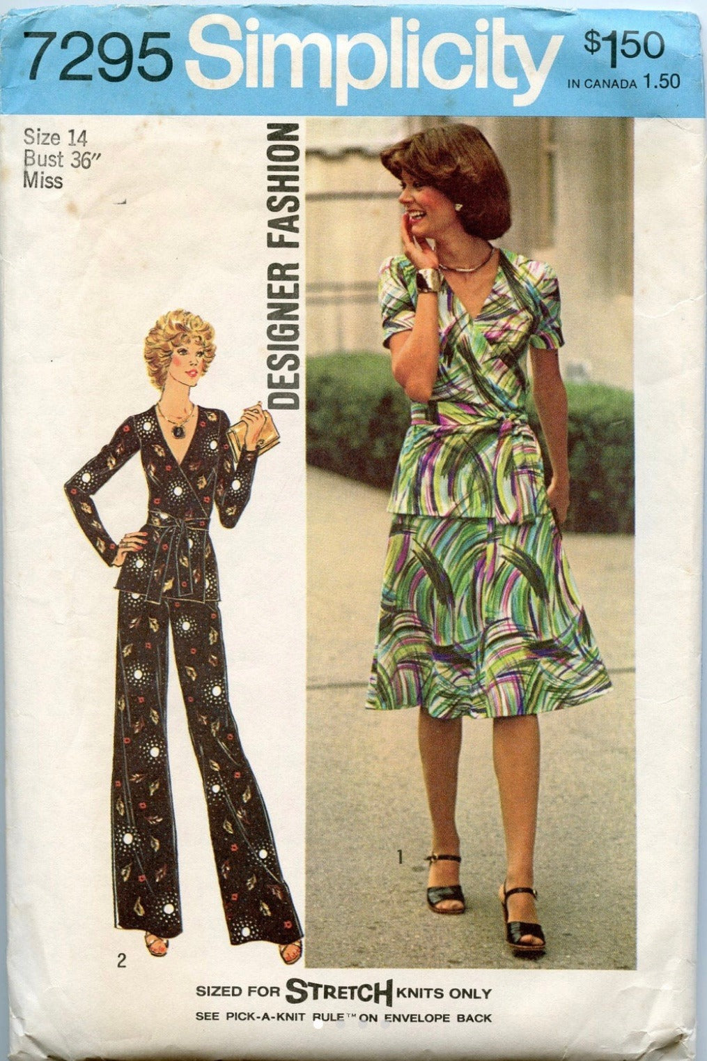 Simplicity 7295 Sewing Pattern (Vintage) UNCUT