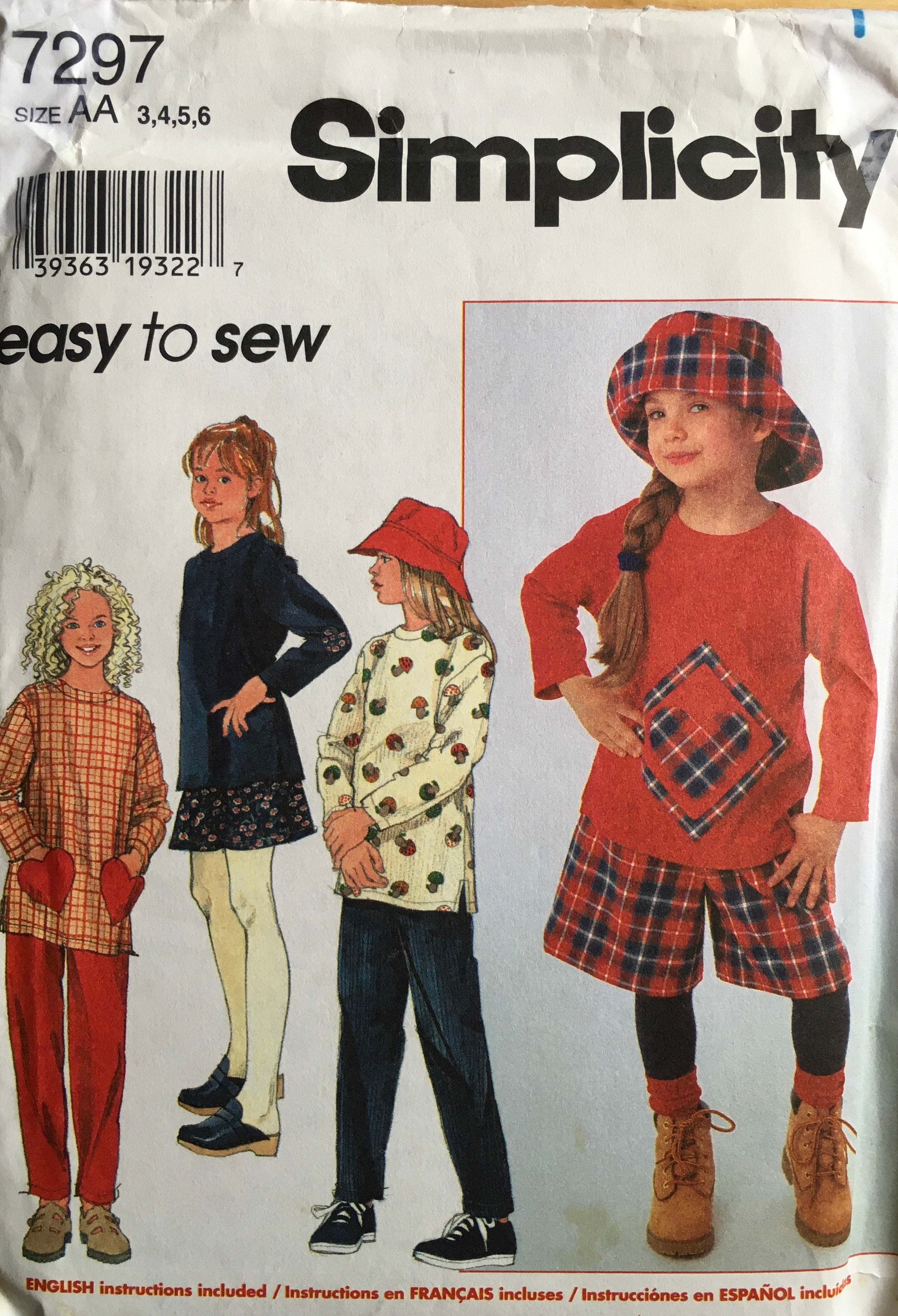 Simplicity 7297 Sewing Pattern (Vintage) UNCUT