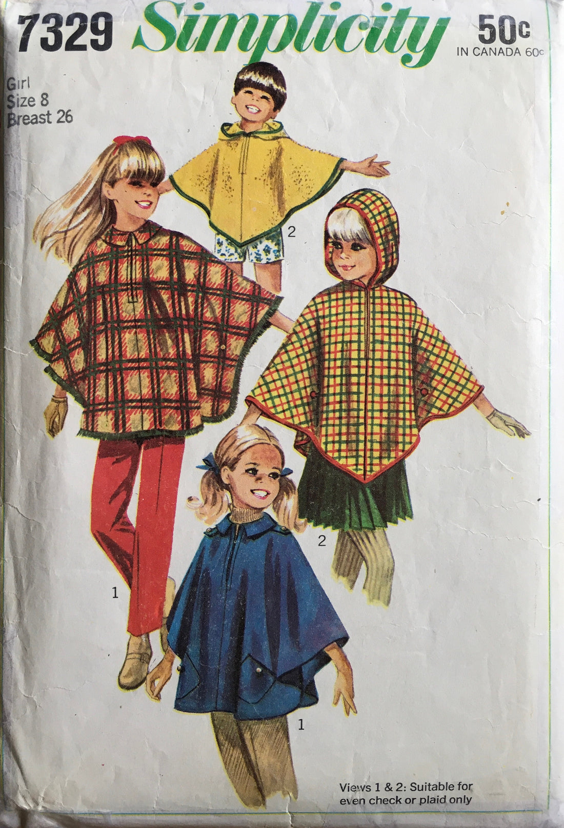Simplicity 7329 Sewing Pattern (Vintage) CUT