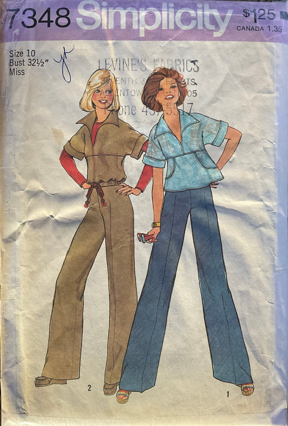 Simplicity 7348 Sewing Pattern (Vintage) CUT