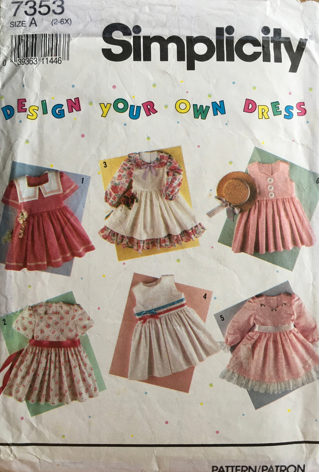 Simplicity 7353 Sewing Pattern (Vintage) UNCUT/CUT